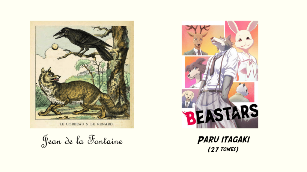 Parallèle entre les Fables de la Fontaine et Beastars, de Paru Itagaki.
